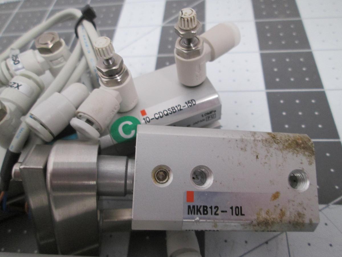 Used SMC Pneumatic Cylinder MKB12-10L MKB12-20RZ CDQ2KB16-15D Air Clamps Lot