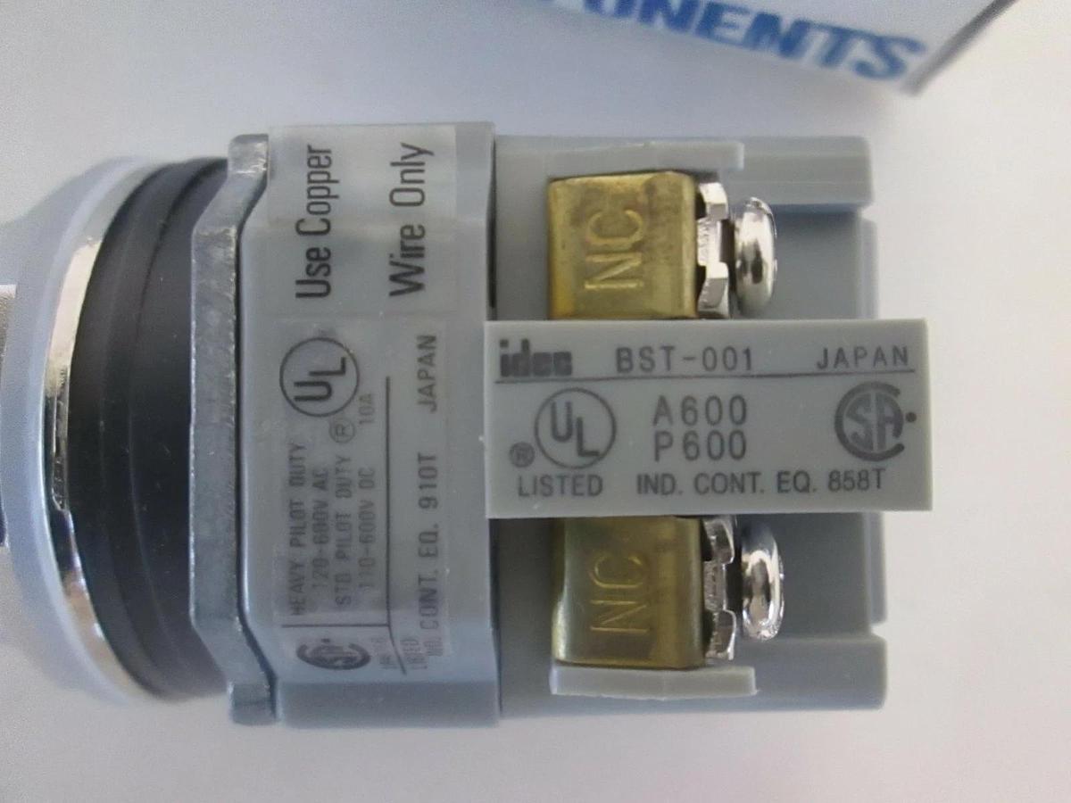 Used IDEC, Contact Block w/ Key, BST-001, New
