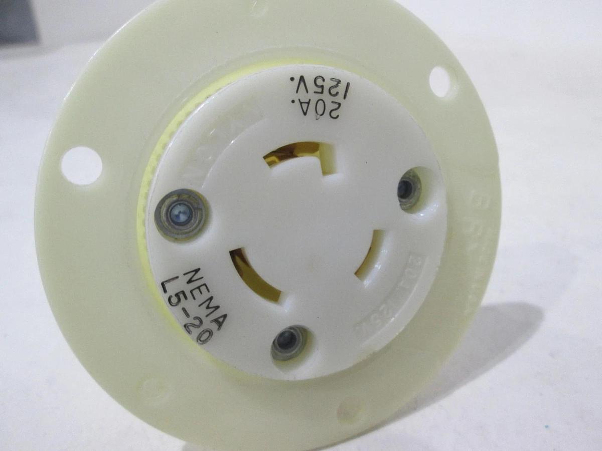 Used Nema, L5-20, A.C. Receptacle, 20A, 125V, Used