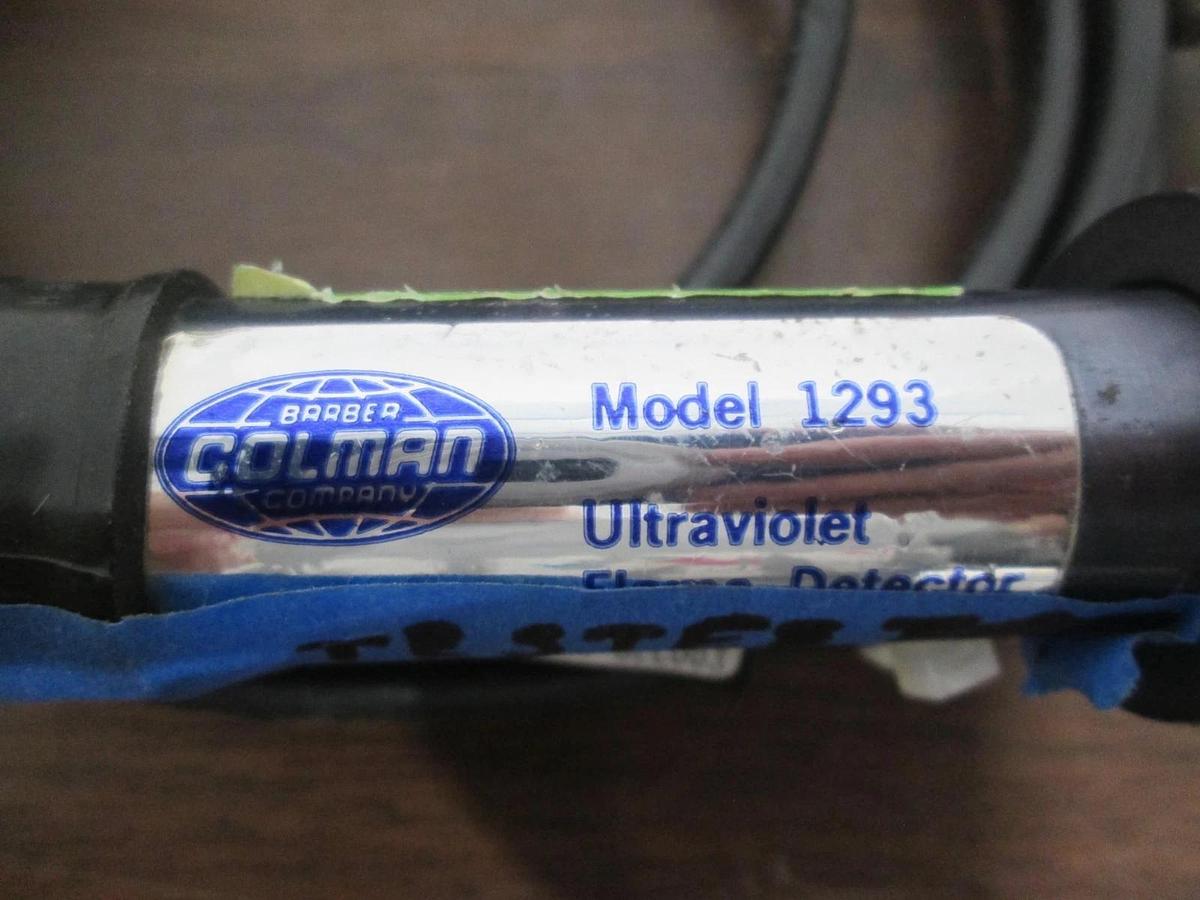 Used Colman, Model 1293, Ultraviolet Flame Detector w/ Connector Cables, Used