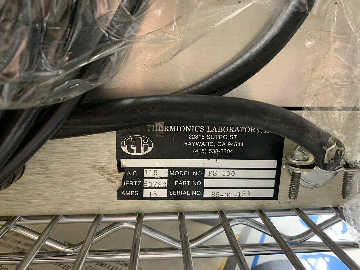 Used Thermionics PS-500 Sublimator Power Supply, Used