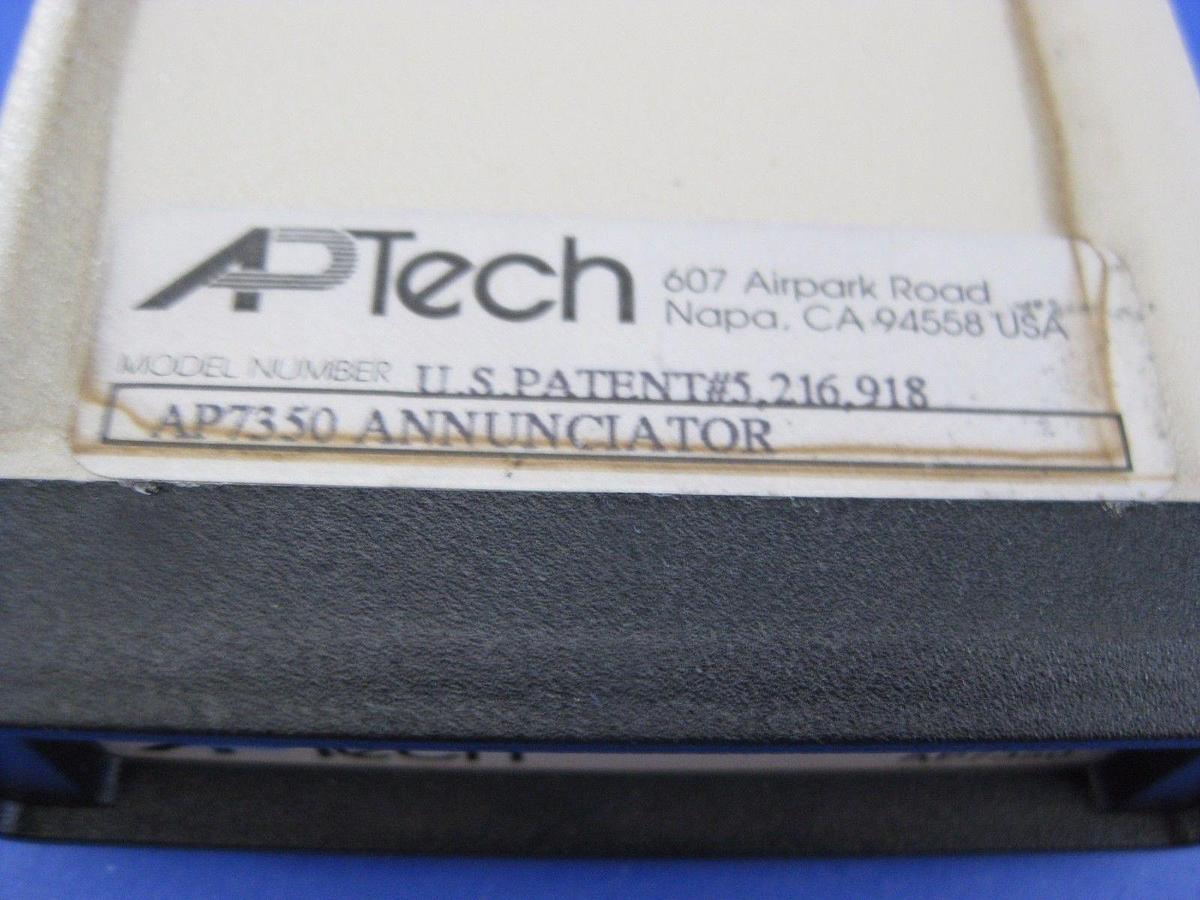 Used Aptech AP7350 Annunciator, Lot of 2 used on ICCI Bruce Furnace Flow Switch