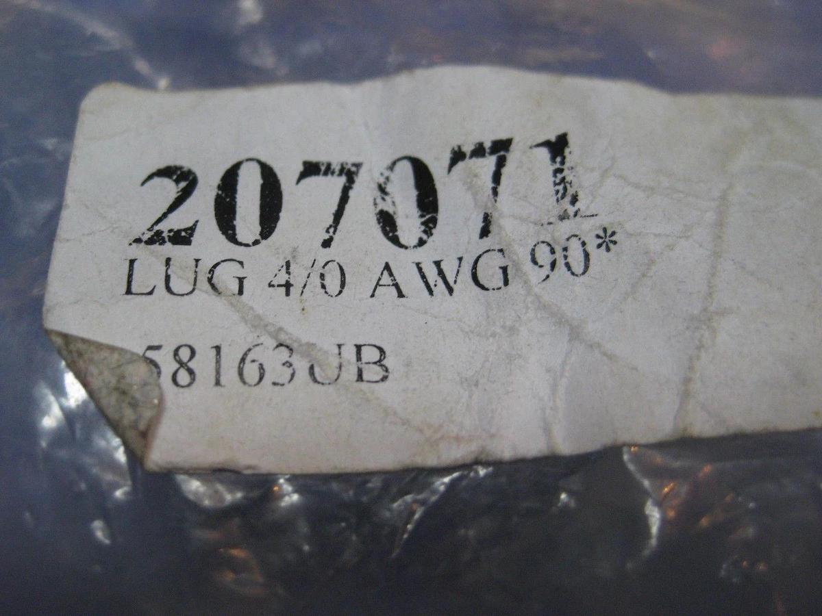Thomas & Betts 550/24 CU Compression Lug, Yellow 62, 4/0 AWG, Lot of 7 New