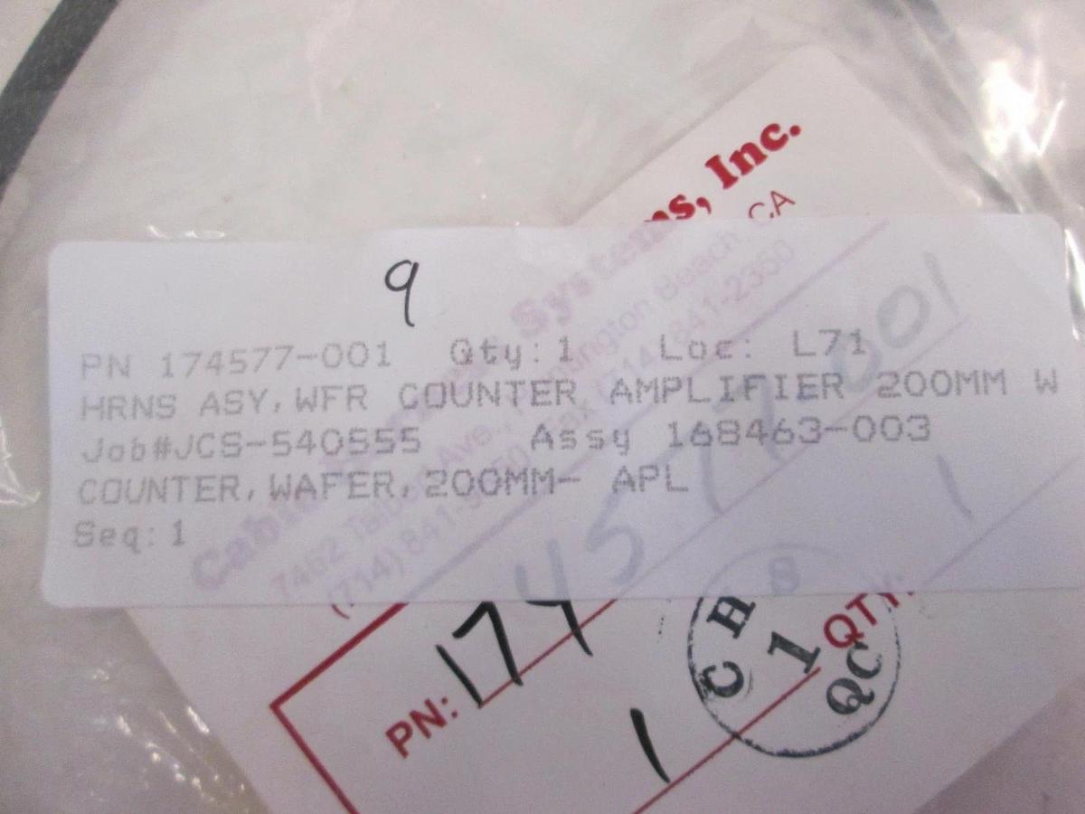 Used SVG Cable Harness Assy, Wafer Counter Amplifier 200MM, 174577-001, NIP