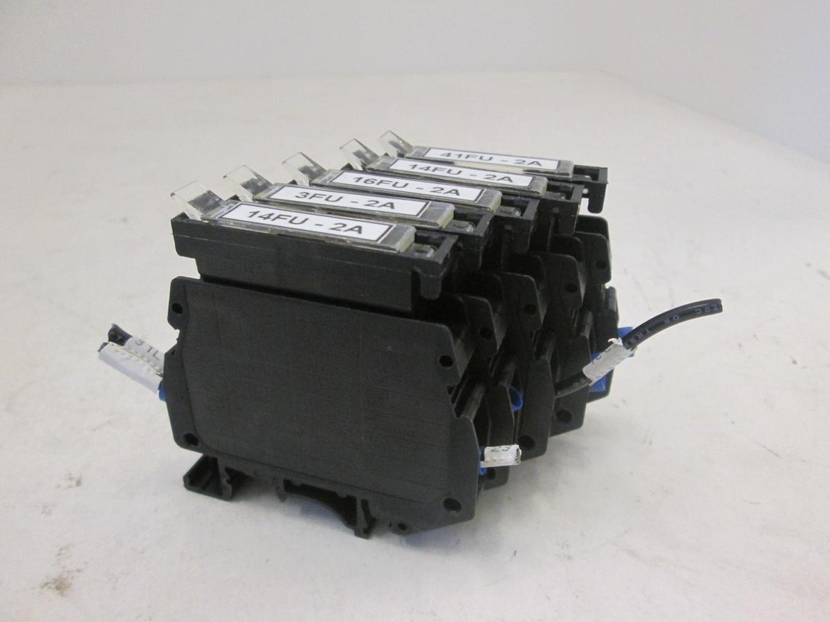 Used Phoenix Contact, Type USIG, Terminal Fuse Block, 2A, Used, Lot of 5