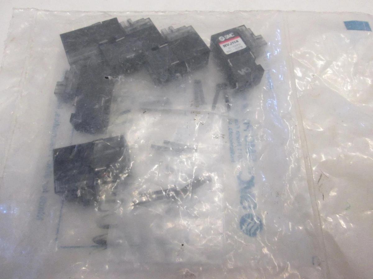 Used SMC, Pilot Valve Assy, NVJ114, Used, Lot of 6