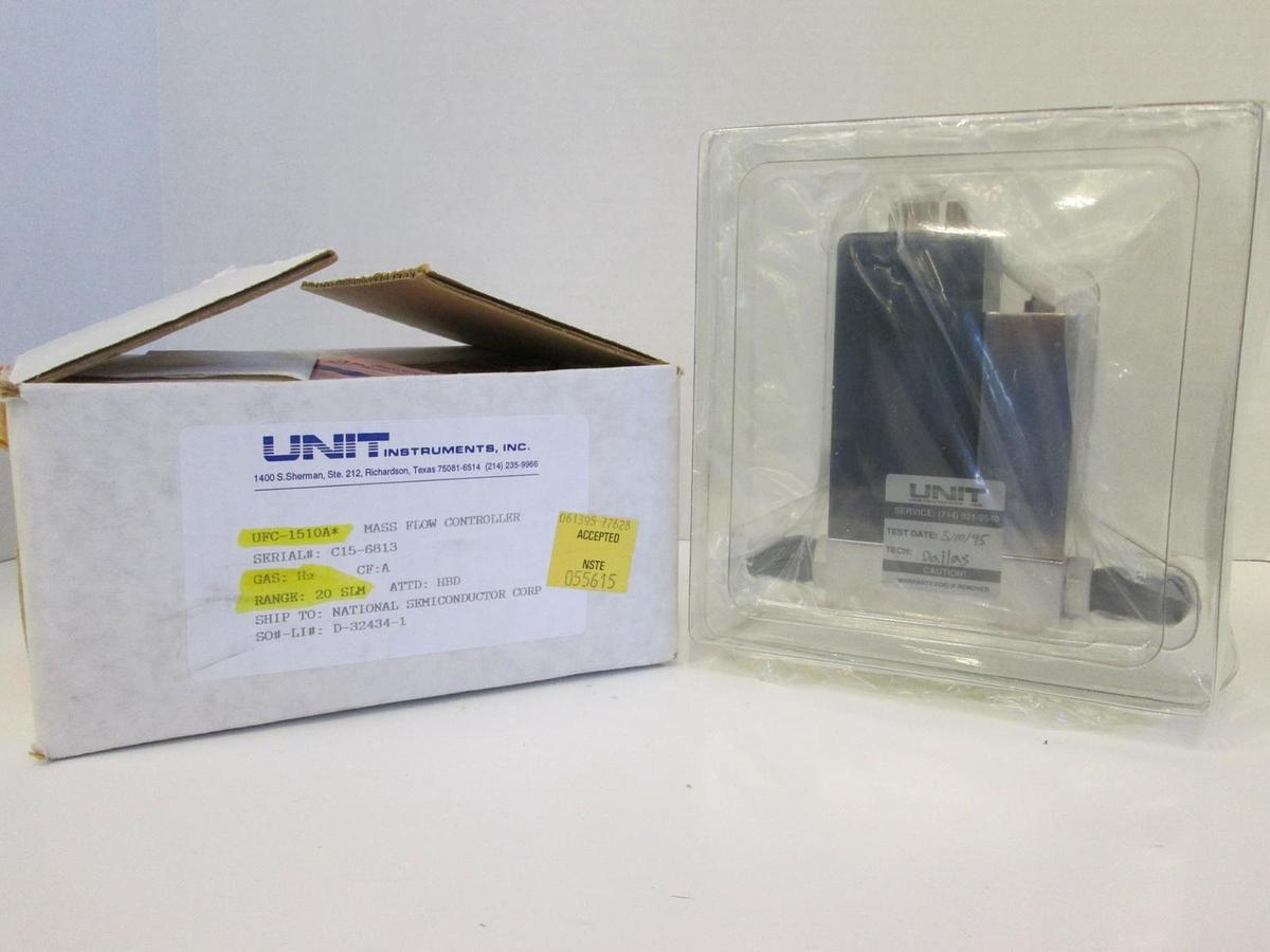 Used Unit UFC-1510A Mass Flow Controller MFC, H2, 20 SLM, 1/4" Male