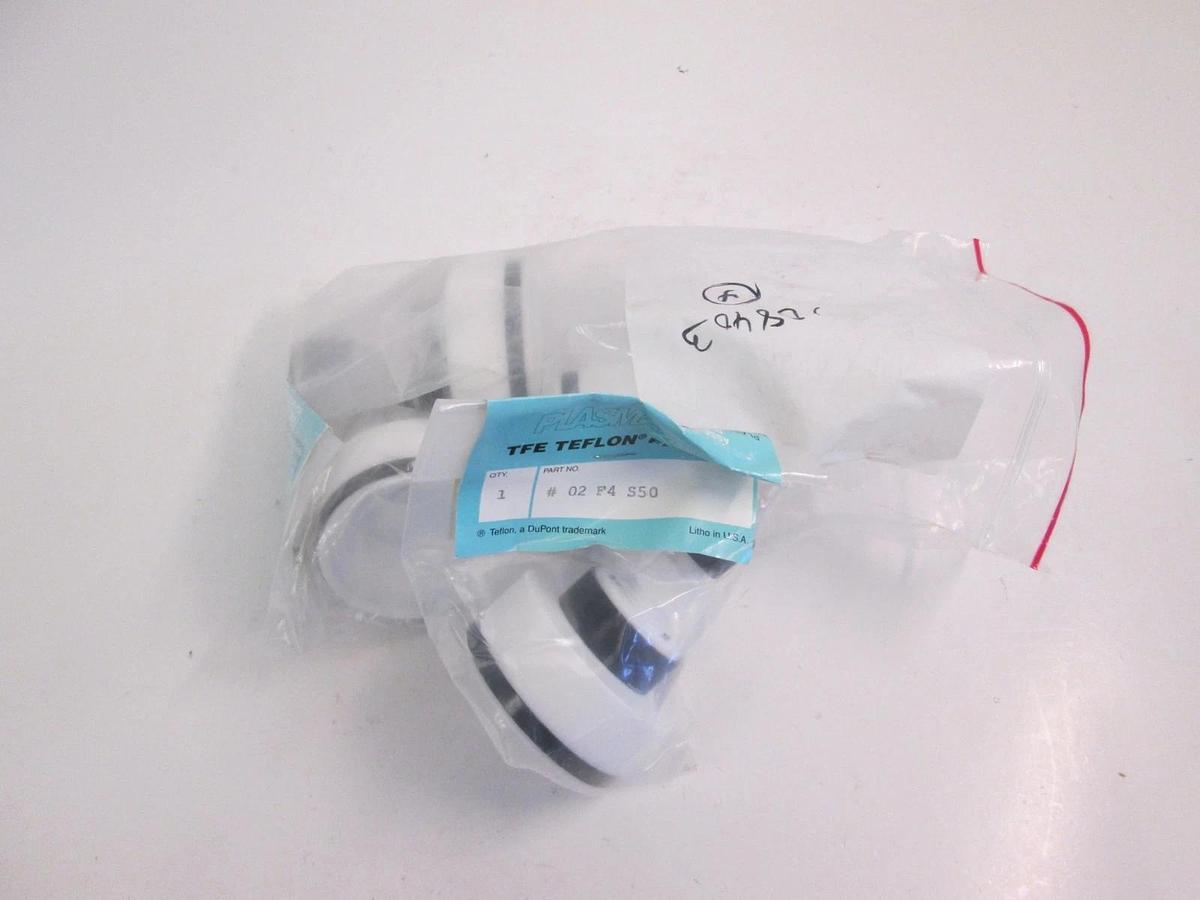 PLASMATECH TFE Teflon Fittings, 02-F4-S50, NIP, Lot of 4