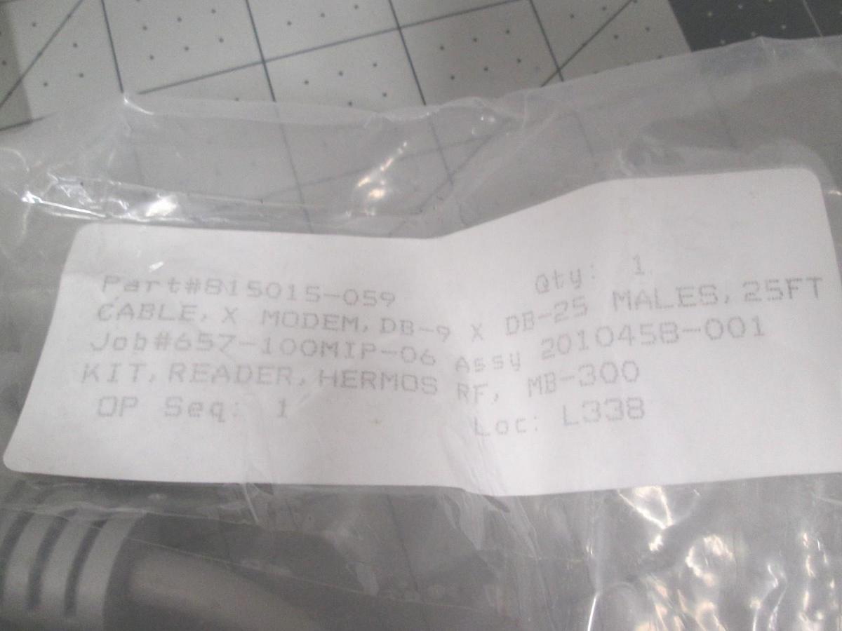 Used Cable, X, Modem, 815015-059, 25ft Male, New