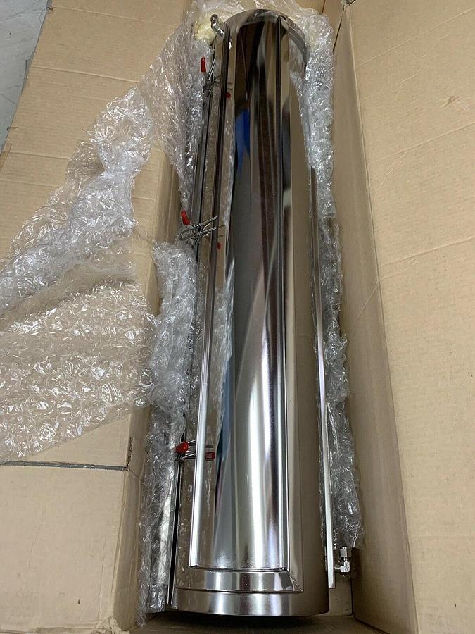 Used Accurate Gas Control Systems Metal Cylinder Jacket, 48" L x  9.5" ID, New in Box