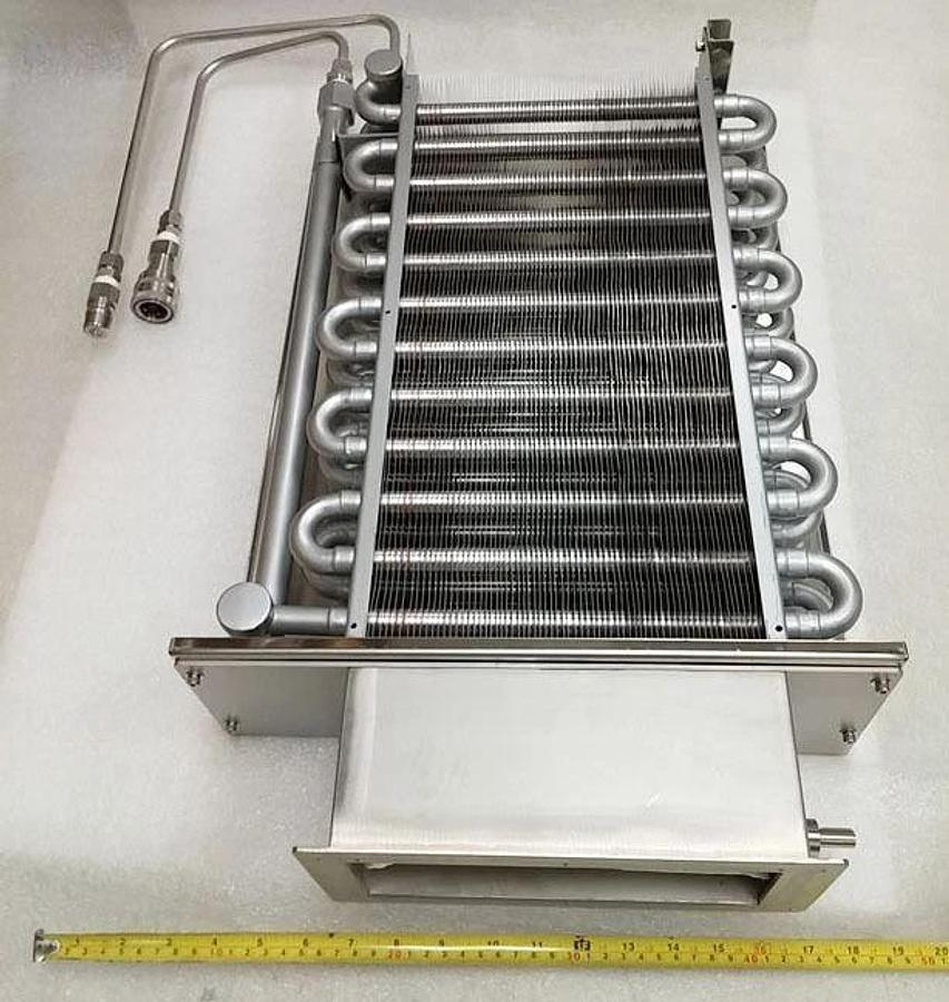 Used Kokusai Stainless Steel Heat Exchanger with Fuji Seiki Throttle Valve, Used