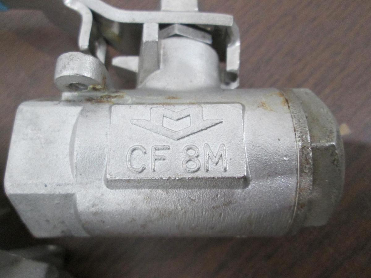 Used Apollo/Milwaukee, CF8M, 3/4", 2000 WOG, Ball Valve, Used, Lot of 2