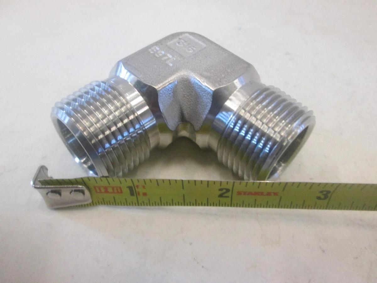 Parker, 12-12ME-SS, 1" 90 Degree SS Elbow Fitting, New