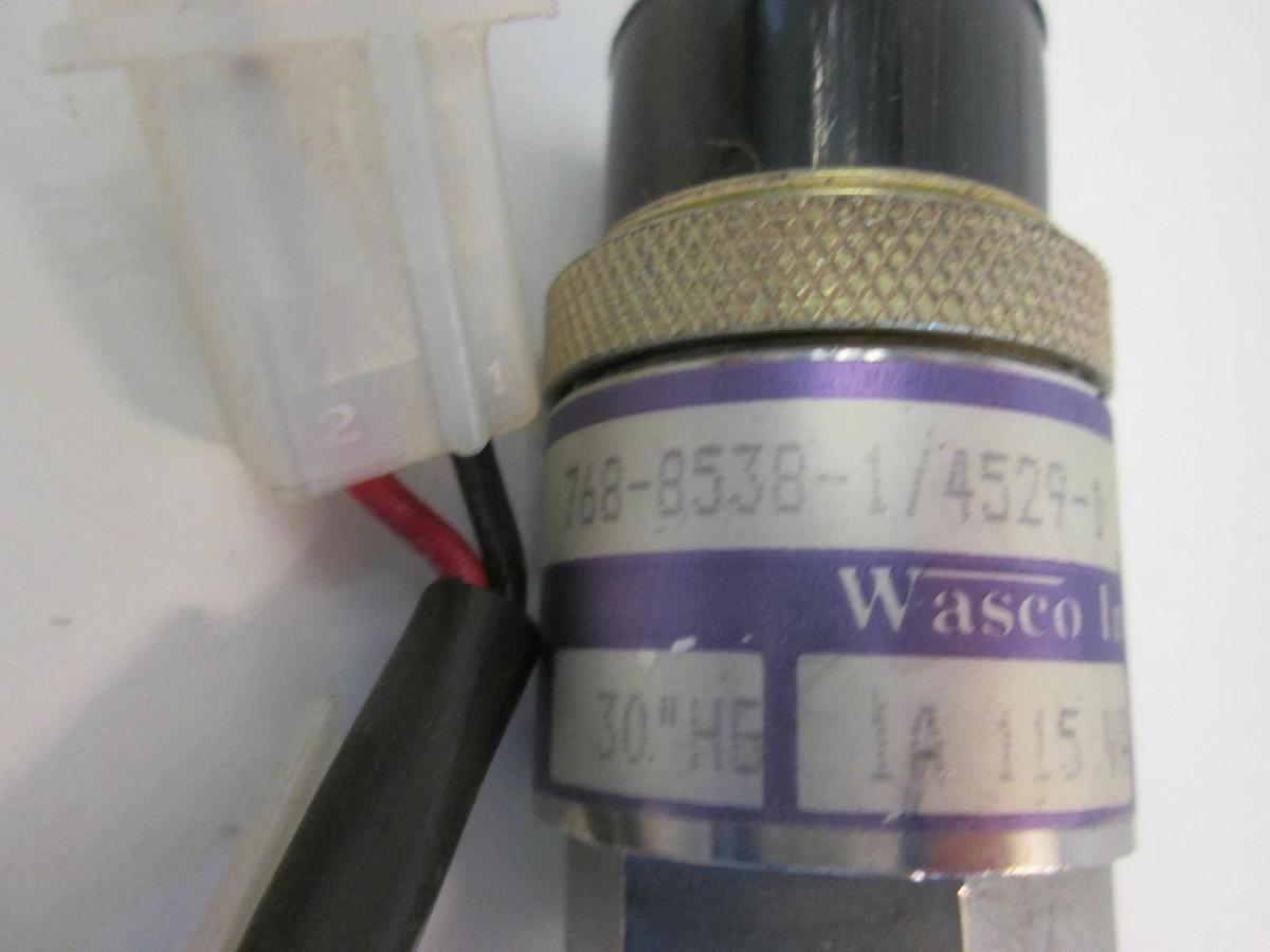 Used Wasco 768-8538-1/4529-1 Pressure Switch Assy w/ Cable