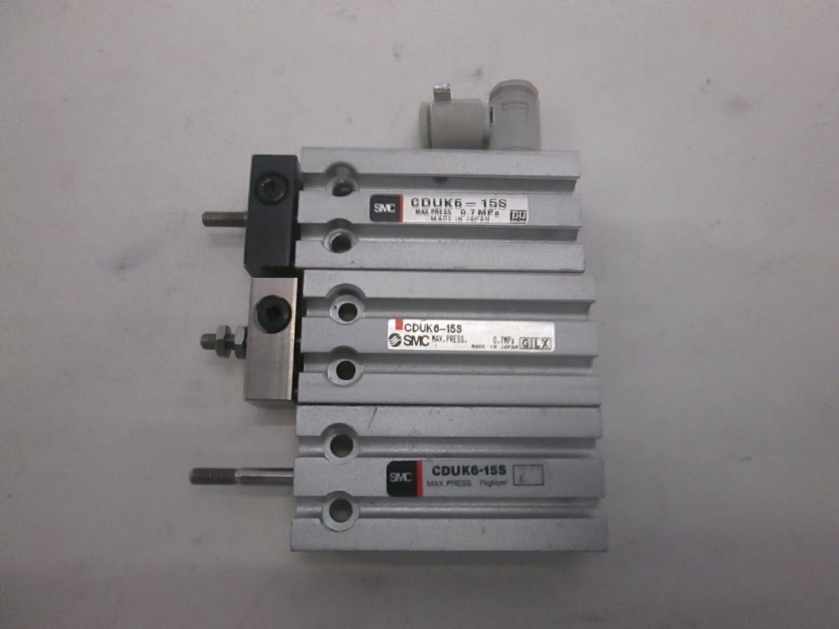 Used SMC, Compact Cylinder, CDUK6-15S, Used, Lot of 3