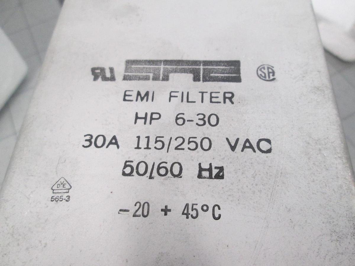 SAE, EMI Filter, HP 6-30, 30A, 50/60Hz. New, Lot of 2