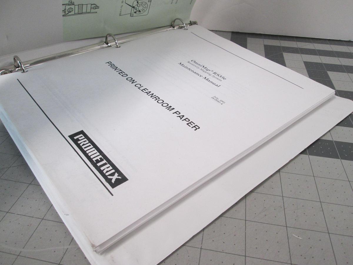 Used Tencore, OmniMap RS35e Resistivity Mapping System, Maintenance Manual, Used