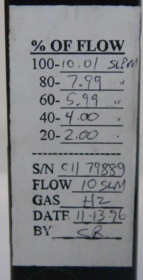 Used Unit UFC-1100A Mass Flow Controller, Gas- H2,Range- 10SLM, Used