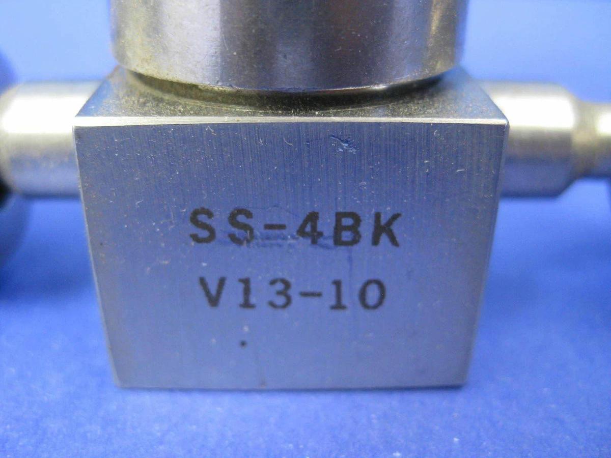 Used Nupro Pneumatic Valve SS-4BK-V13-10, 1/4" FVCR, LOT of 2 Used