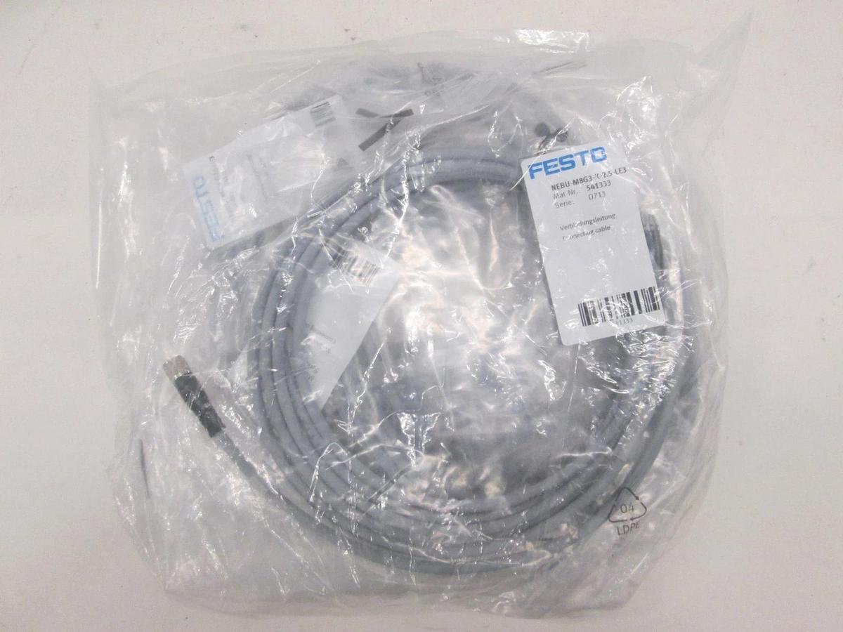 Festo, Connecting Cable, NEBU-M8G3-K-2.5-LE3, New, Lot of 6