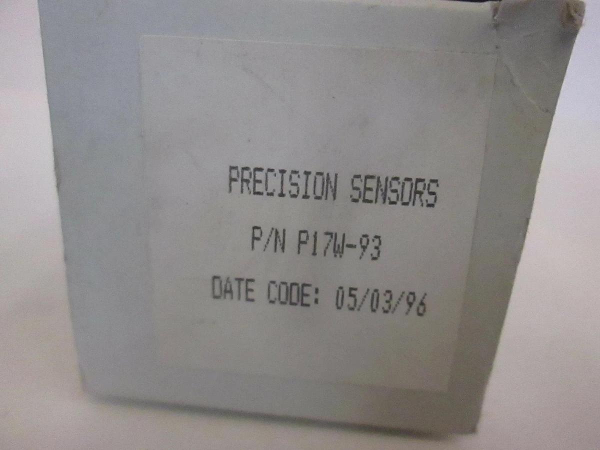 Precision Sensors, Pressure Switch, P17W-93, New
