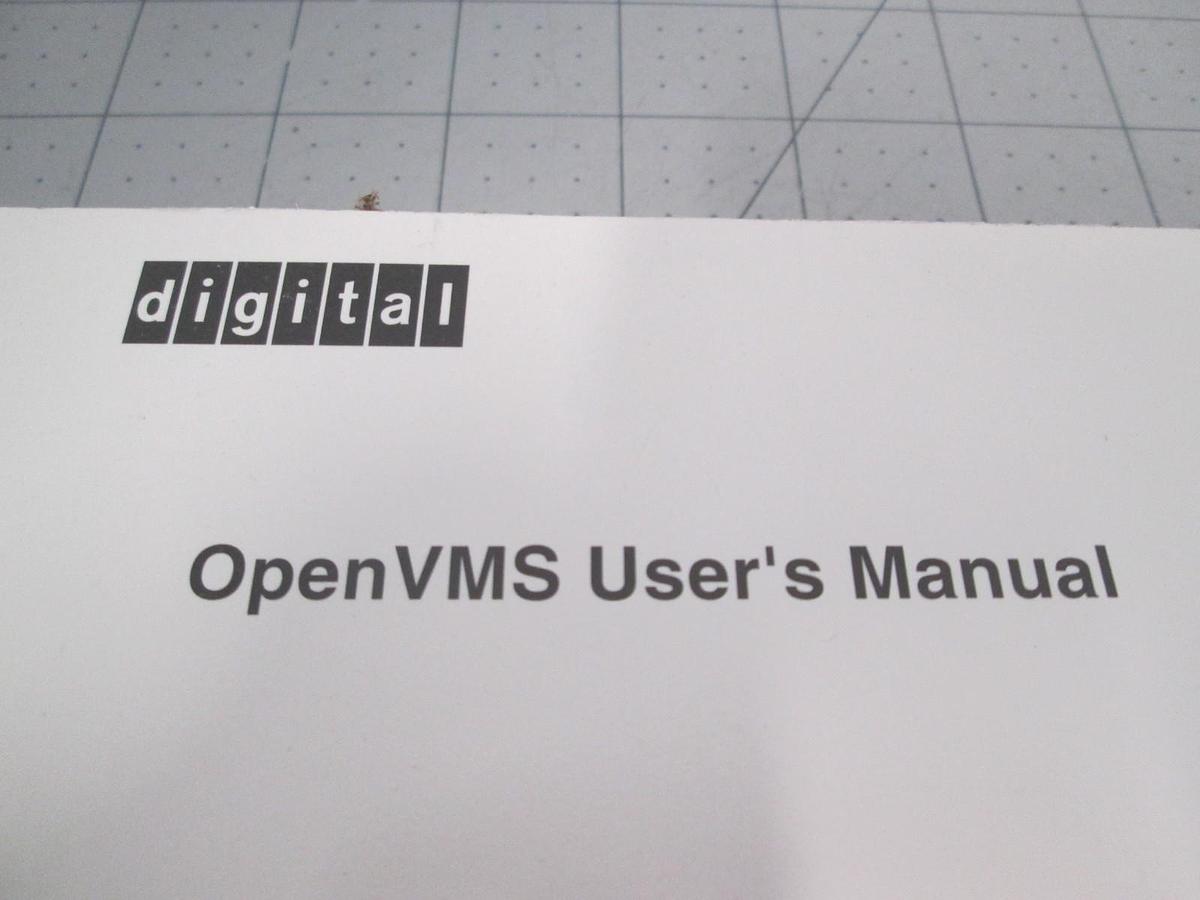 Used Digital, OpenVMS User Manual, Used