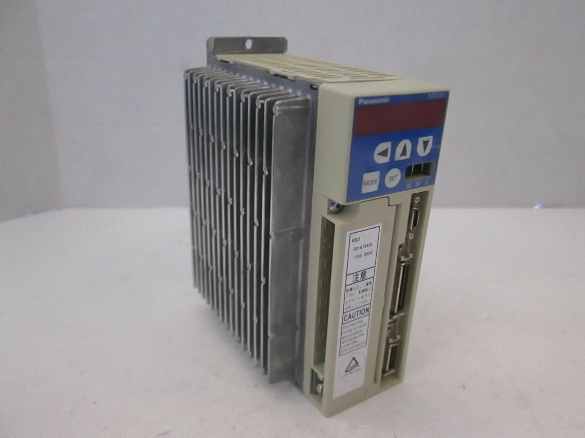 Used Panasonic AC Servo Driver MSD021A1XX04, 200W, Used