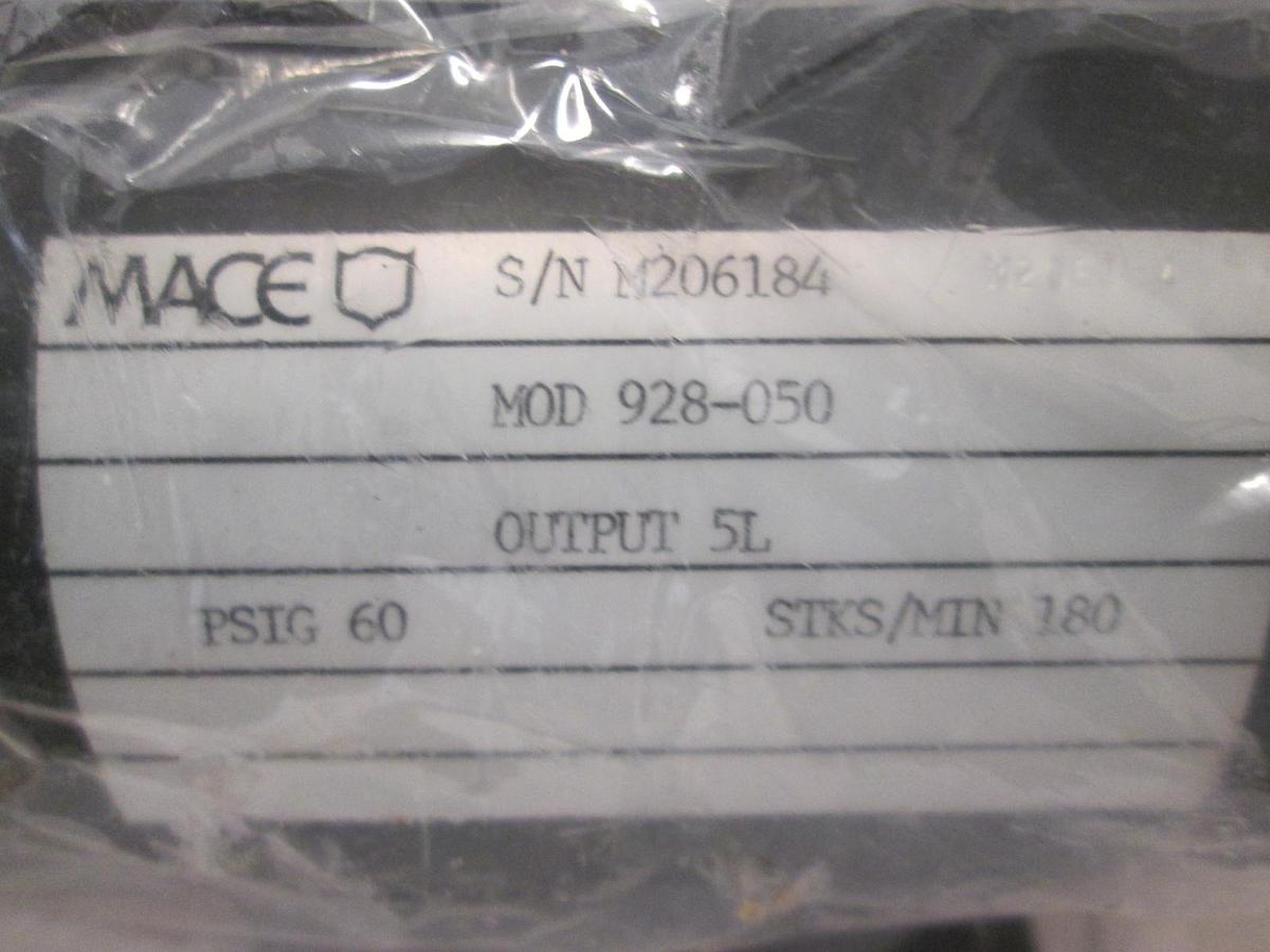 MACE, 928-050, PUMP, AIR-DRIVEN 5LPM, New