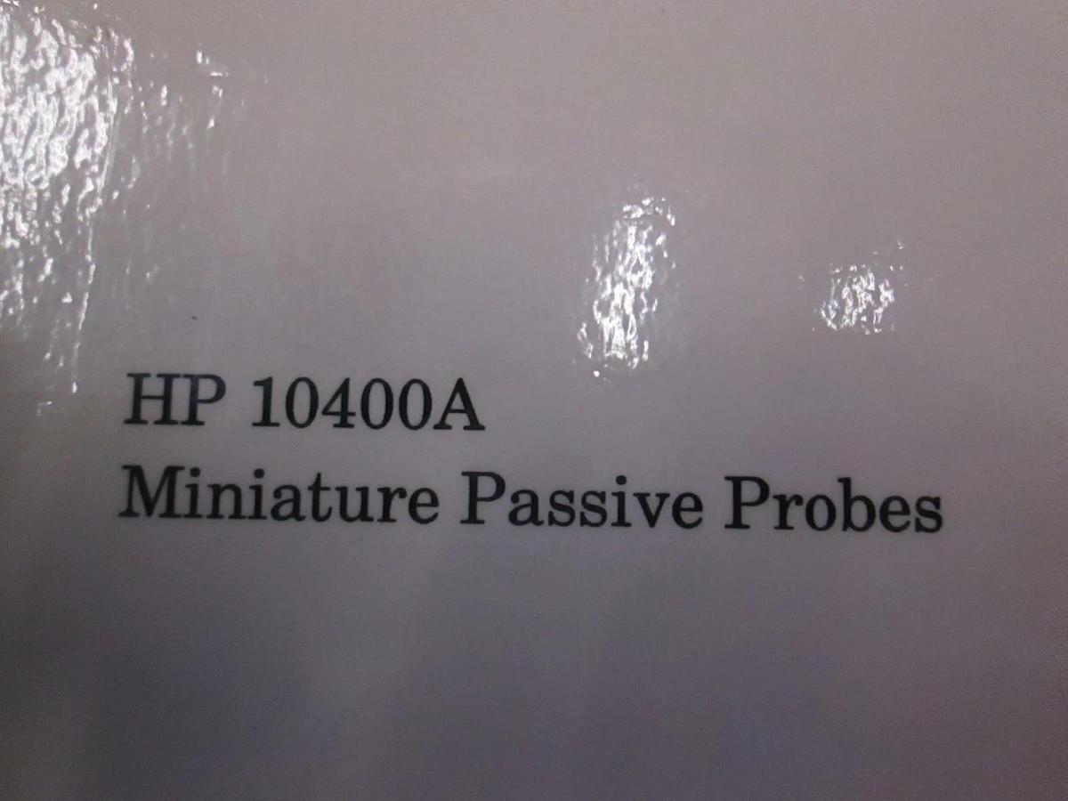 Used HP 10400A Miniature Passive Probes Operating Note, Used