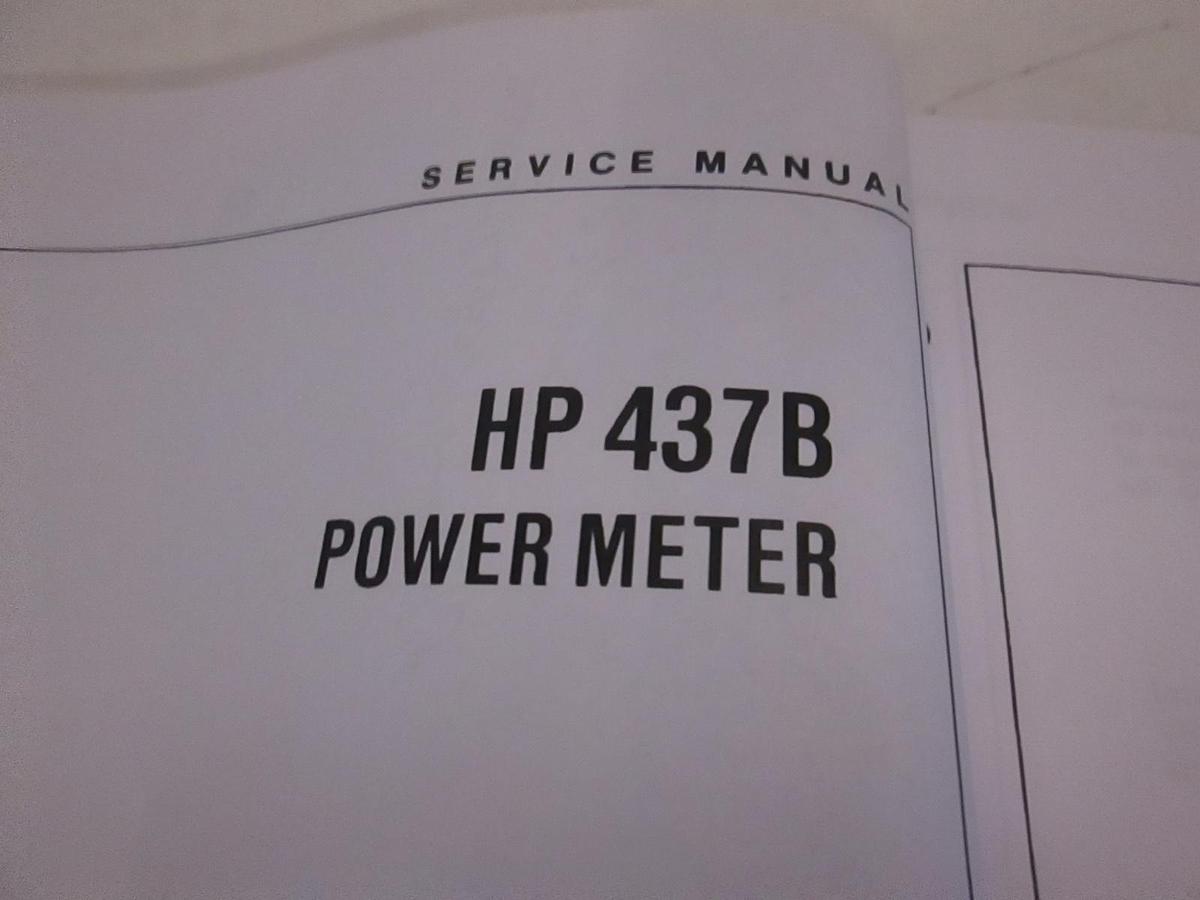 Used HP Model 437B Power Meter Service Manual, 00437-90016, Used