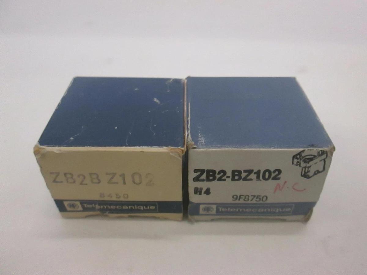 Telemecanique, Contact Block, ZB2-BZ102, New, Lot of 2