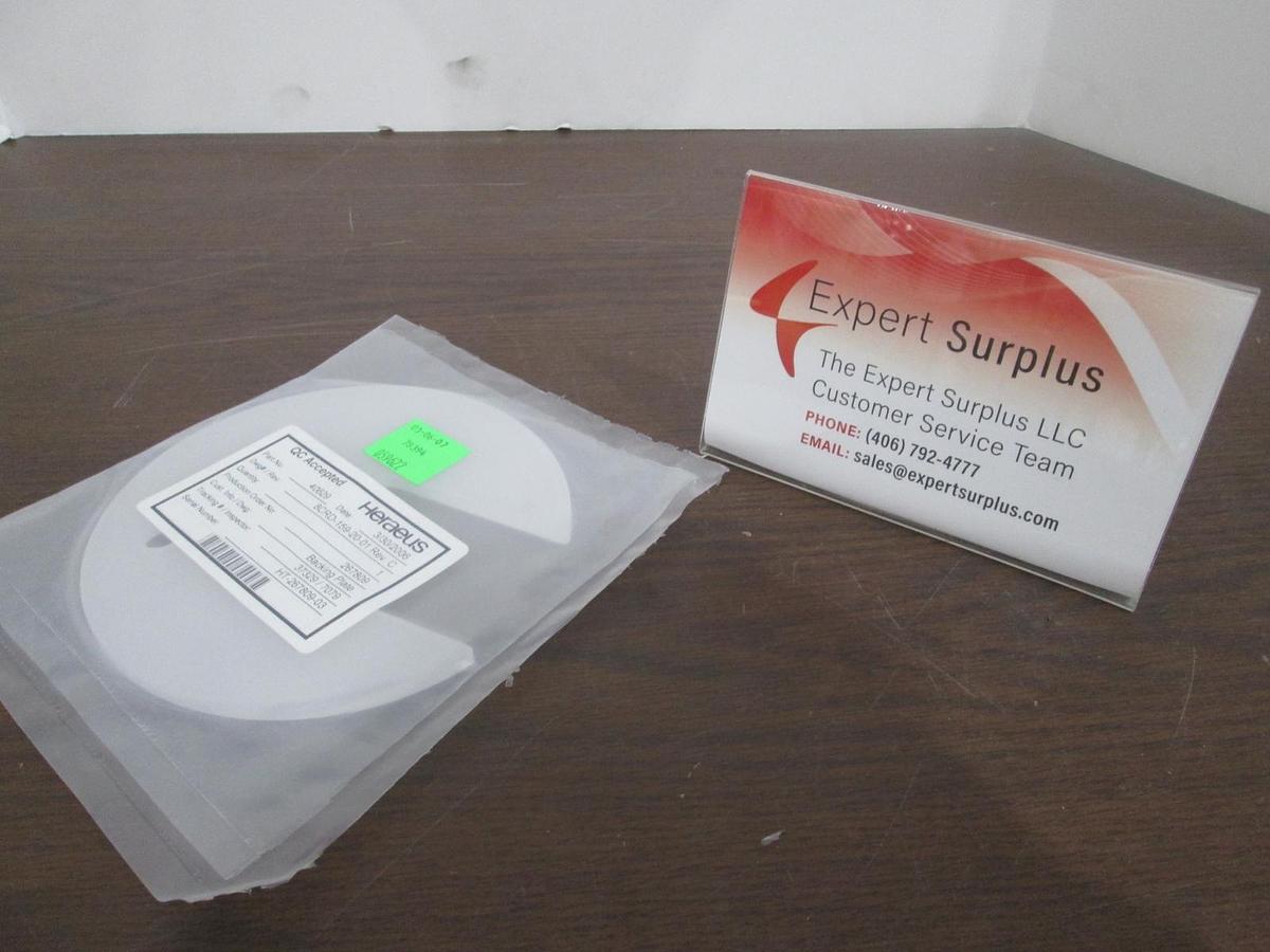 Heraeus, 40629, 8CRD-159-20-01, Quartz Backing Plate, New