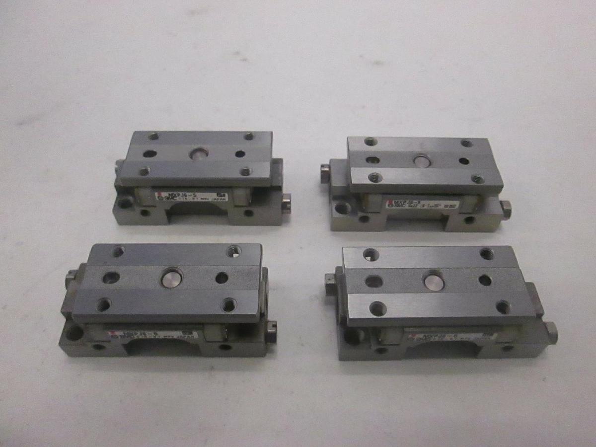 Used SMC, Pneumatic Slide Table, MXPJ6-5, Used, Lot of 4