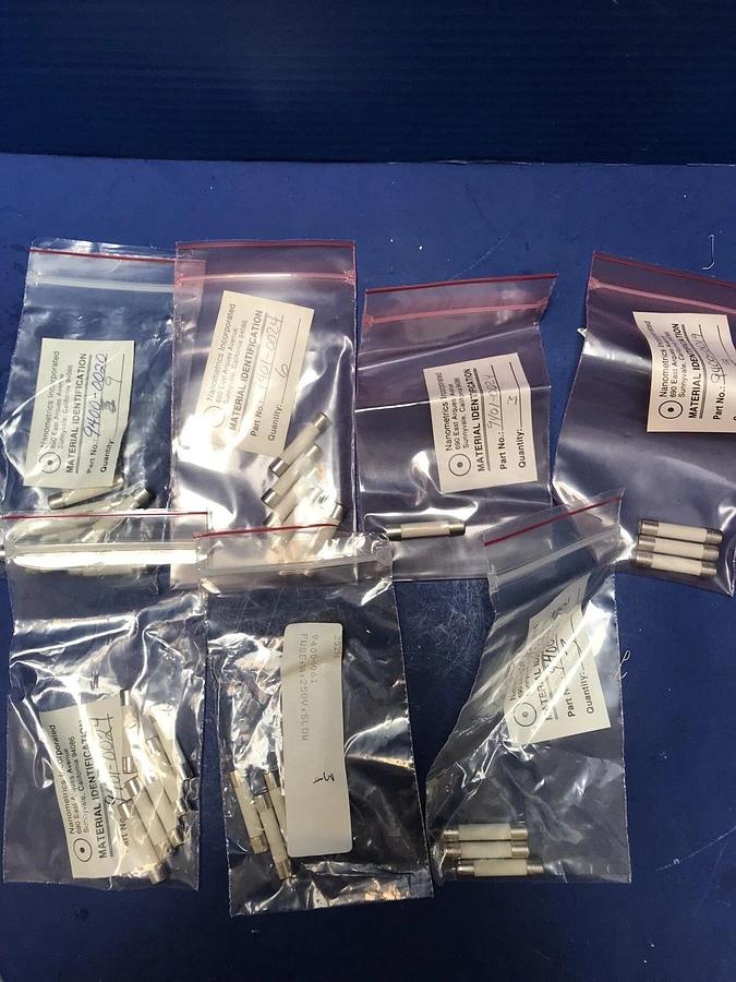 Used Slow Blow Ceramic Tube Fuse, Misc Lot of 31