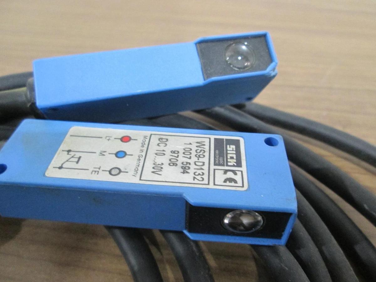 Used Sick, WS9-D132, Photoelectric Sensor, DC 10, 30V, Used Lot of 2