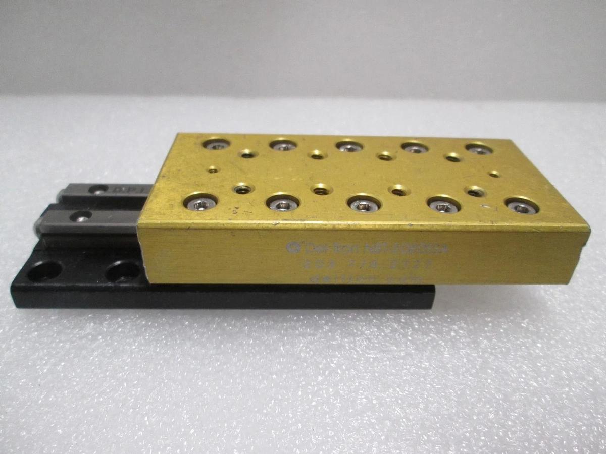 Used Del-Tron, NBT-2080SSA, Linear Bearing Guide Block w/ Guide Rail, Used