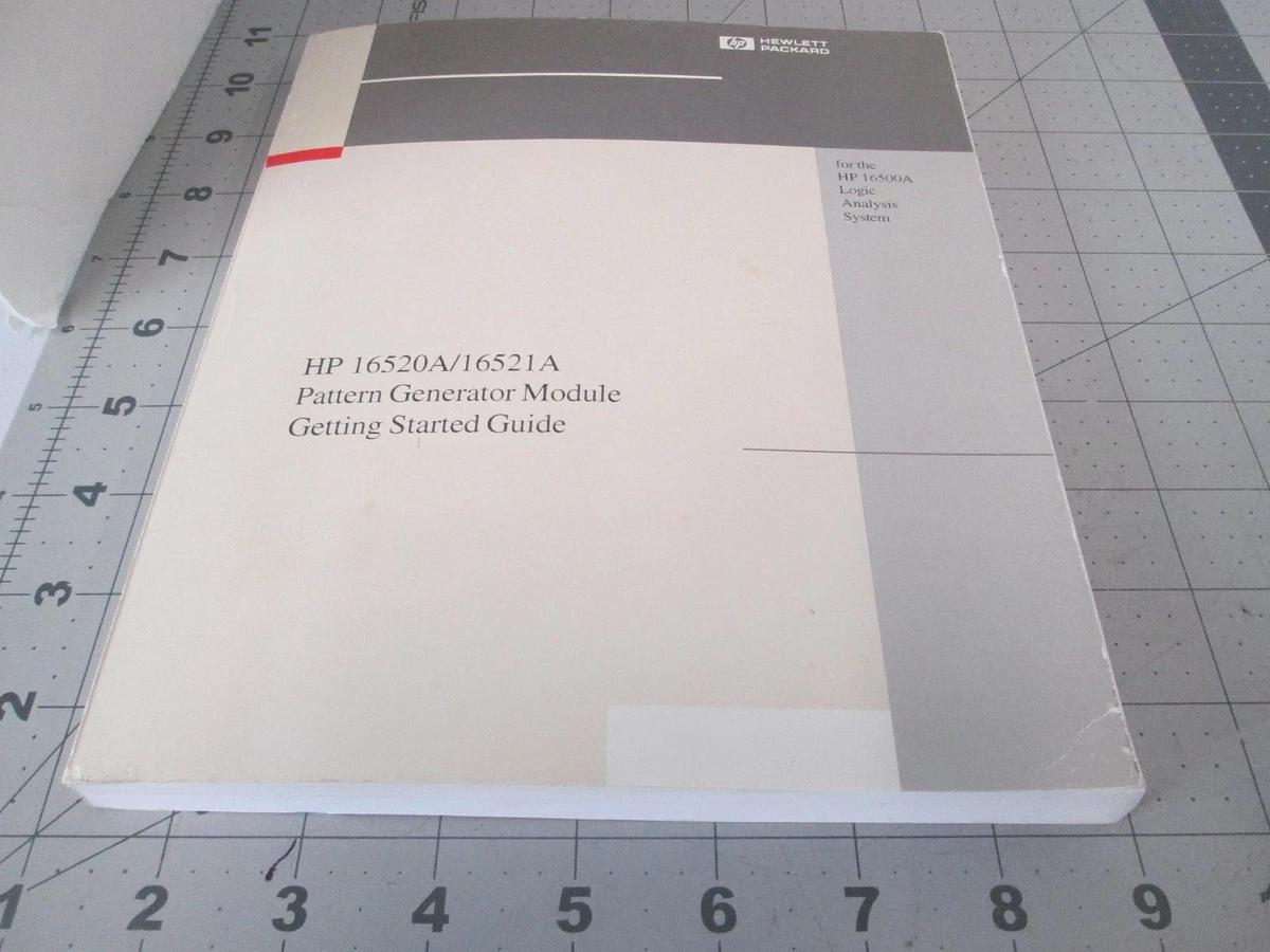 Used Hewlett Packard, HP 16520A/16521A, Pattern Generator Module Starter Guide, Used