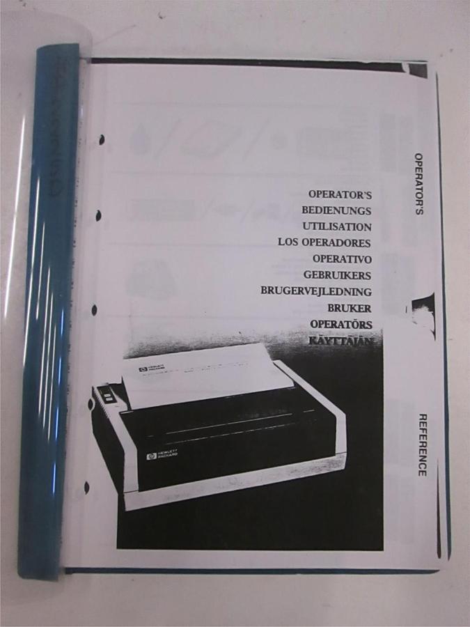 Used HP Model 2225D Operators Reference, Used