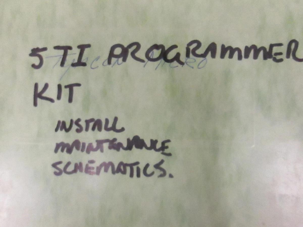 Used 5TI Programmer Kit, Install Maintenance Schematics, Used