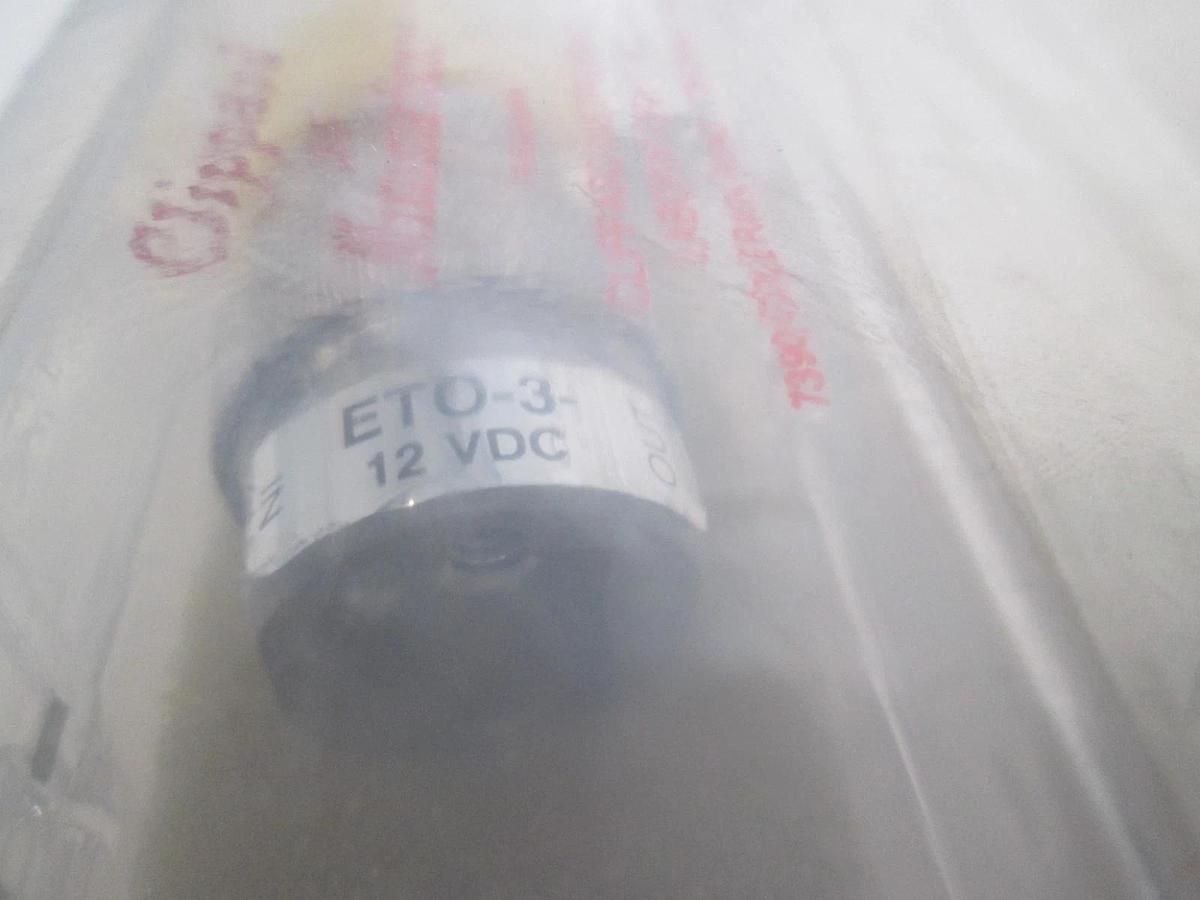 Clippard, ETO-3, Miniature Solenoid Valve, 12 VDC, New