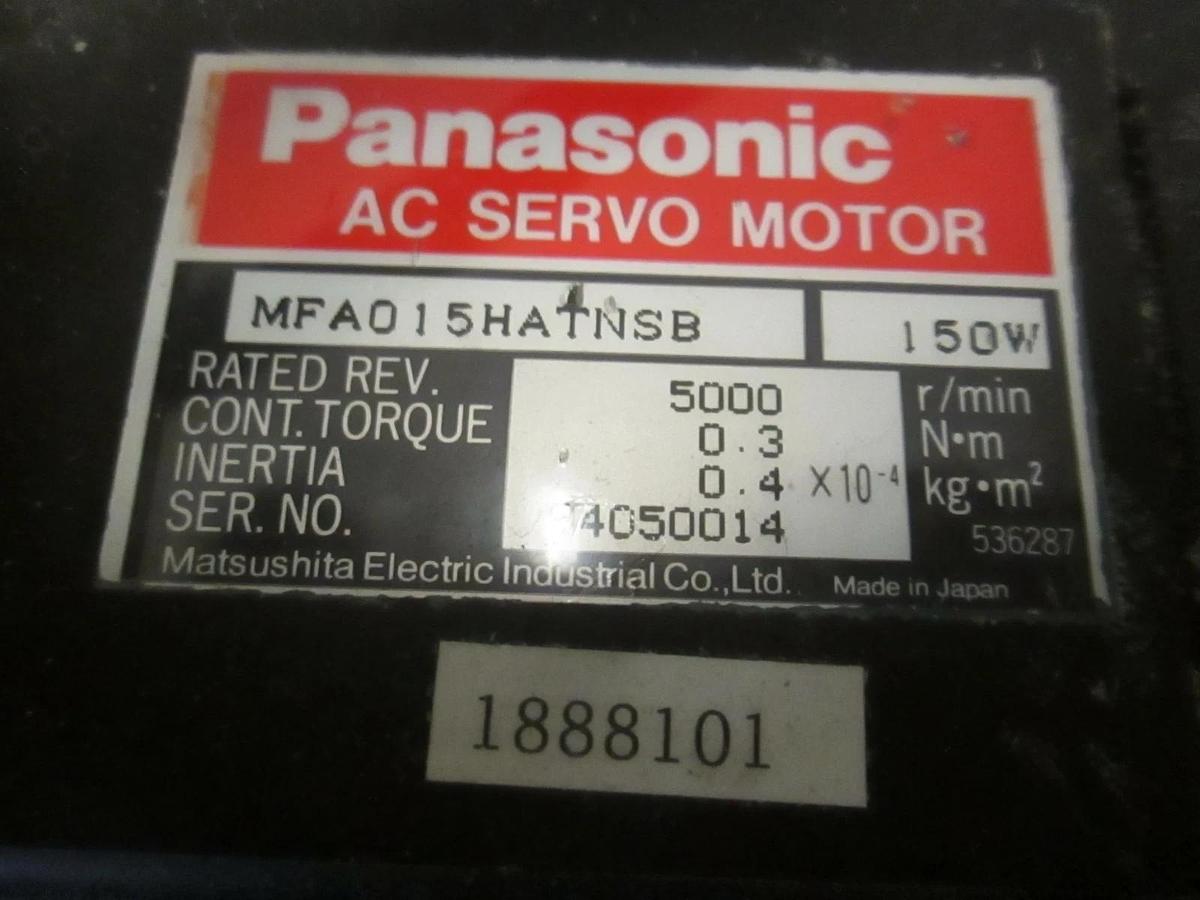 Used Panasonic Servo Motor, MFA015HATNSB, Used