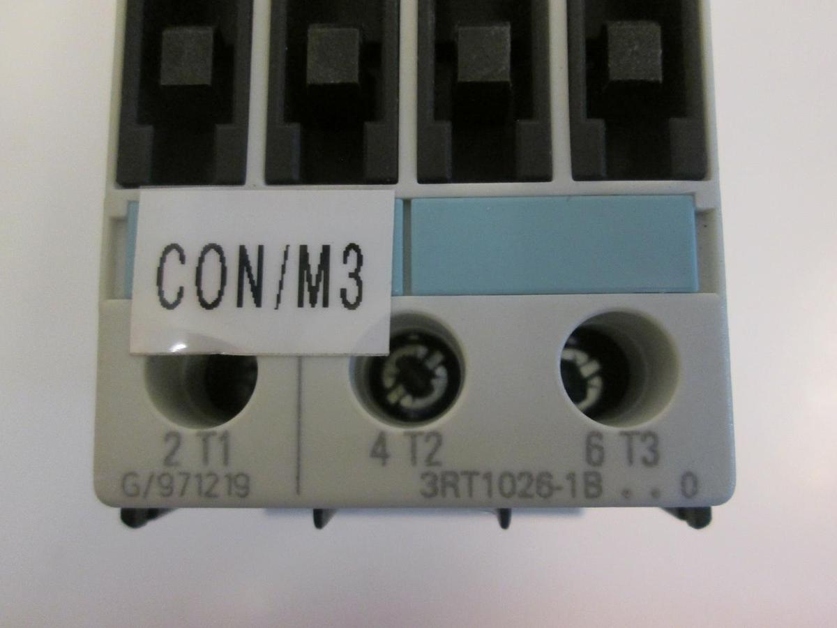 Used SIEMENS 3RV1021-4CA10 Circuit Breaker for Motor Protection w/ Contactor
