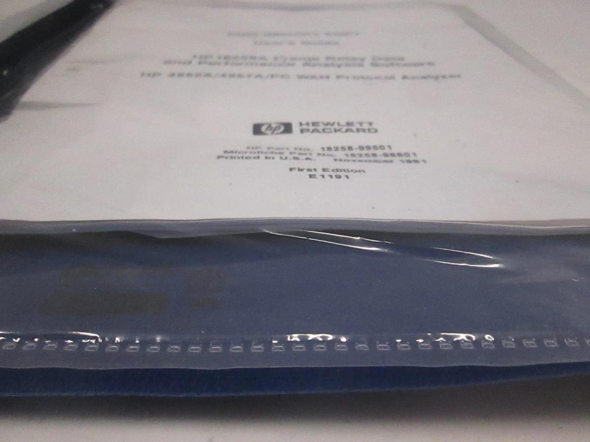 Used HP 4952A/4957A/PC WAN Protocol Analyzer User's Guide, Used
