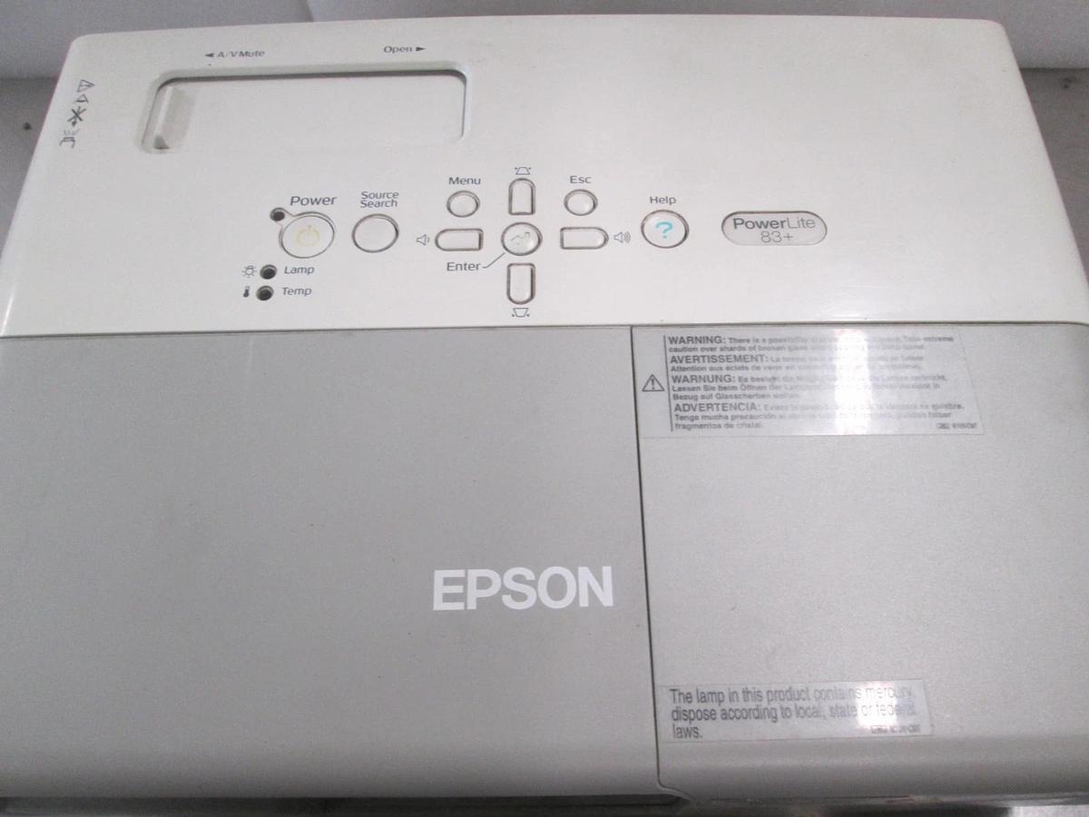 Used Epson Model: EMP-83H, LCD projector 100-240v, 50/60Hz 2.8-1.2A