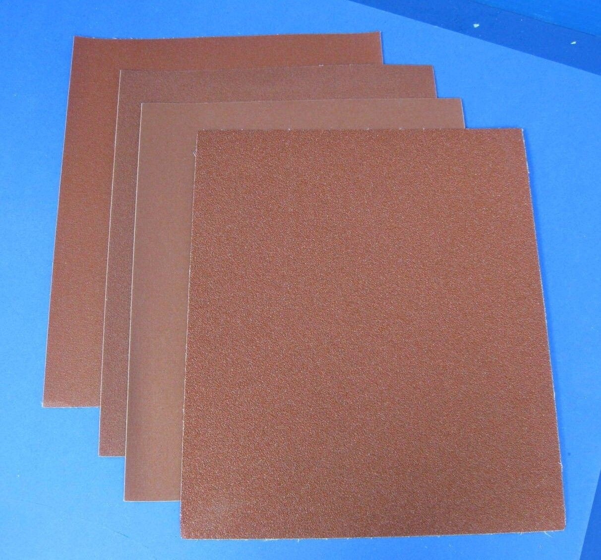 Used Aluminum Oxide Cloth, 9" X 11" Mixed lot of 50/100/120/180 Grit, 161 Sheets