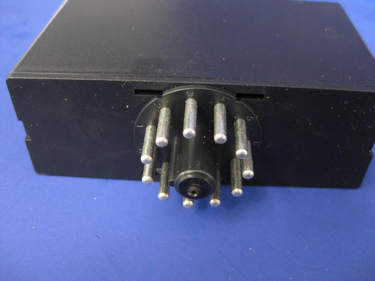Used RS Brodersen 329-216 Time Delay Relay w/ Base and Transparent Junction Box