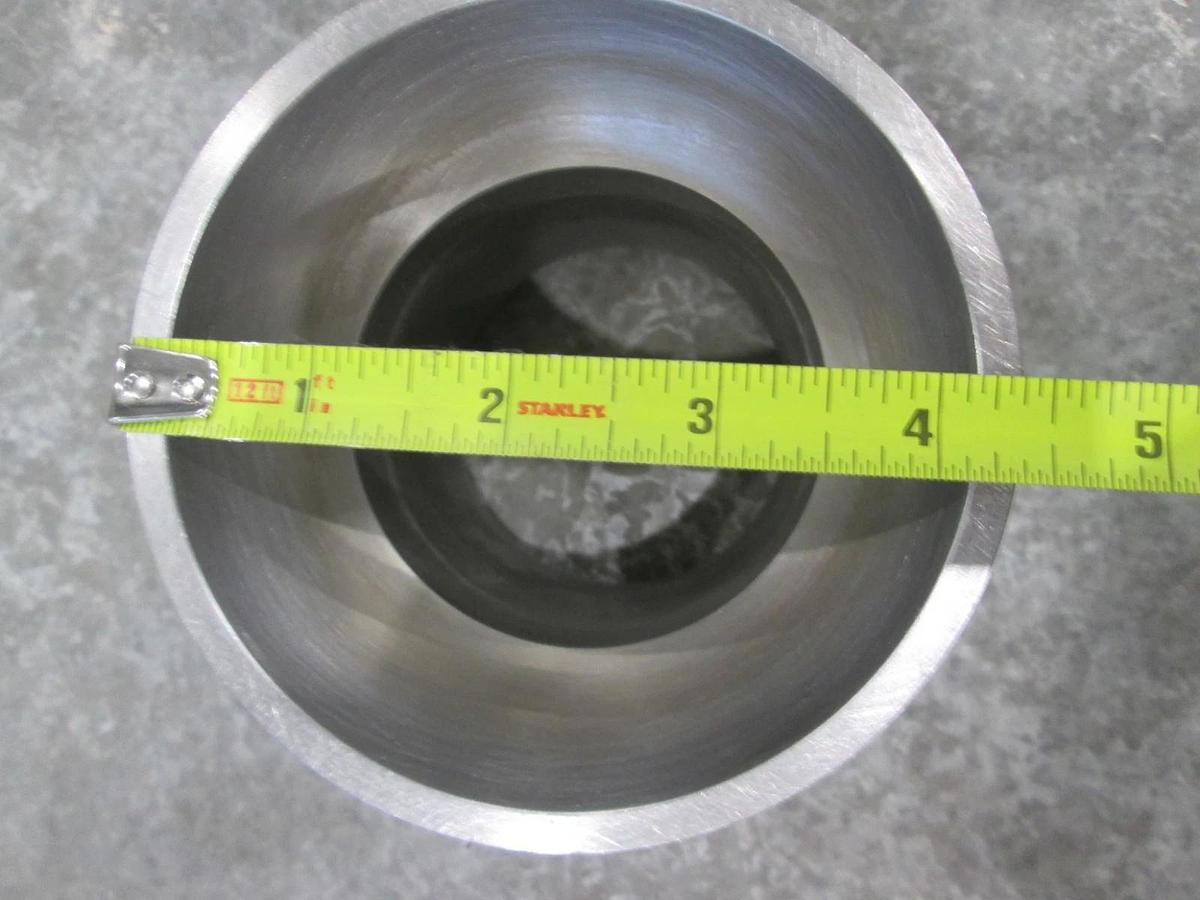 Used 102/75-ISO80 Stainless Steel Adapter w/ Ball Socket, Used
