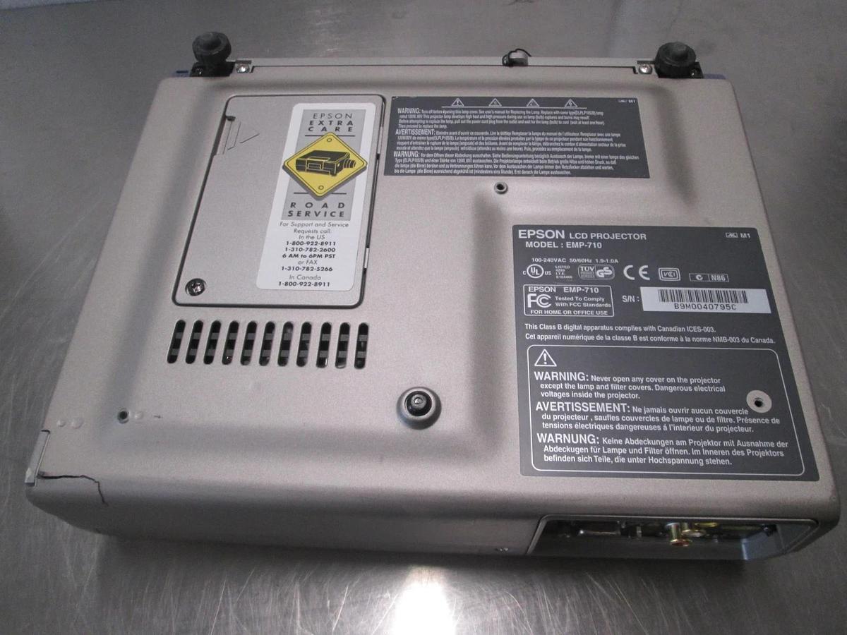 Used Epson, Model EMP-710, LCD projector 100-240v, Used