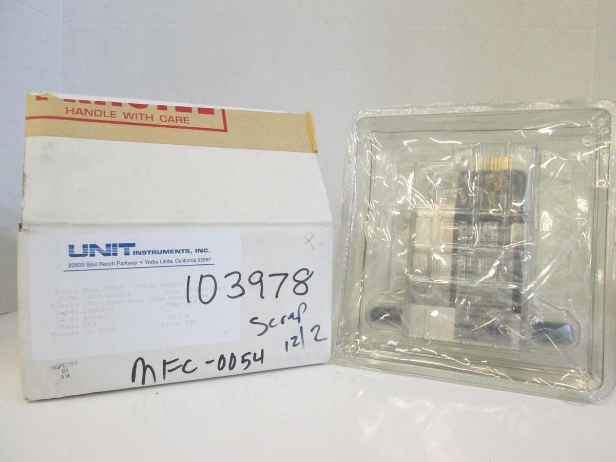 Used Unit UFC-1200A Mass Flow Controller, Gas- CF4, Range- 20 SCCM, Used