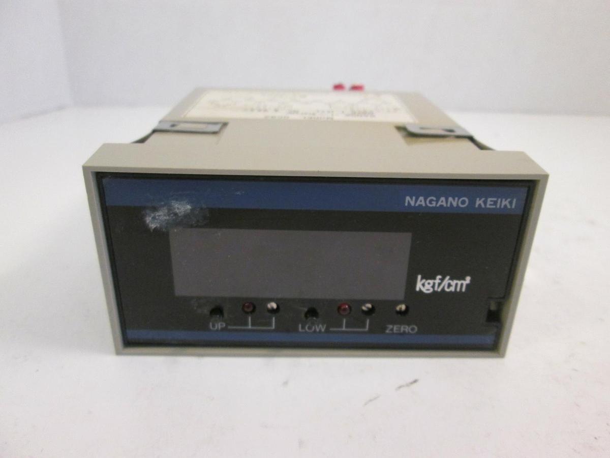Used NAGANO KEIKI  GC82 Digital Indicator, 200-100 VAC,  -1 - 3 Kgf/cm2, 0-60mV